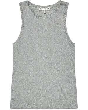Munthe Sleeveless Tops - Grey