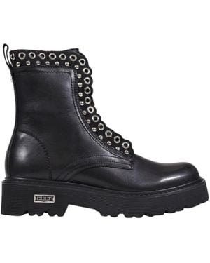 Cult Lace-Up Boots - Black