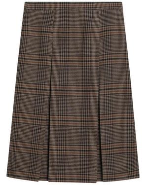 Saint Laurent Midi Skirts - Brown