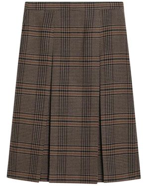 Saint Laurent Midi Skirts - Brown
