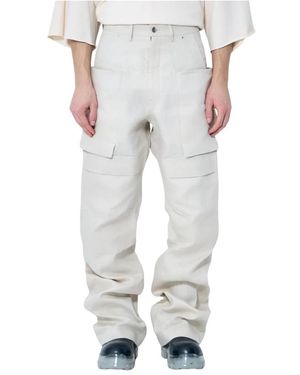 Rick Owens Straight Trousers - Grigio