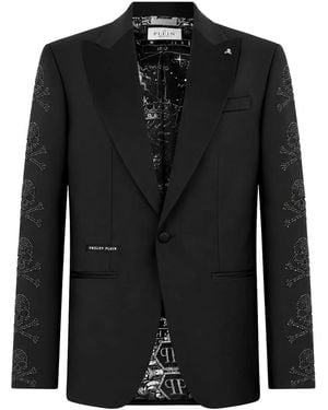 Philipp Plein Blazer Skull - Schwarz