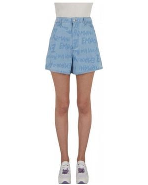 Emporio Armani Denim Shorts - Blue