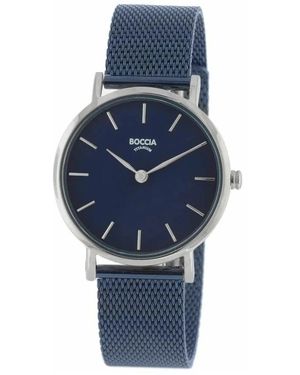 Boccia Titanium Horloge - Blauw