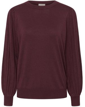 Kaffe Windsor Wine Strickpullover - Lila