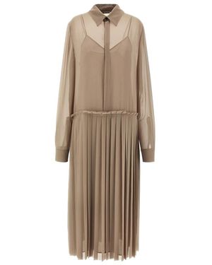 Ami Paris Shirt Dresses - Natural