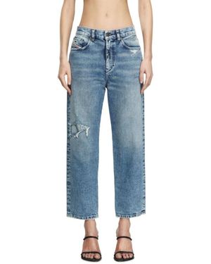 DIESEL Cropped Jeans - Bleu