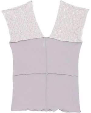 Baserange Sleeveless Tops - Bleu