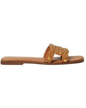 Twinset Sliders - Brown
