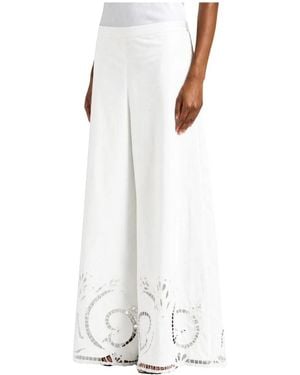 Liviana Conti Wide Trousers - White