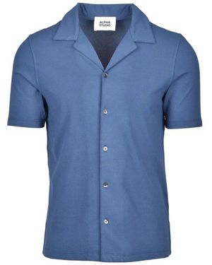 Alpha Studio Hemd - Blau