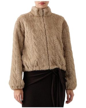 Ermanno Scervino Faux Fur & Shearling Jackets - Natural