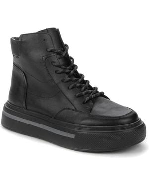 KEDDO Lace-Up Boots - Black