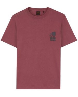 HUGO T-Shirt Korte Mouw - Paars