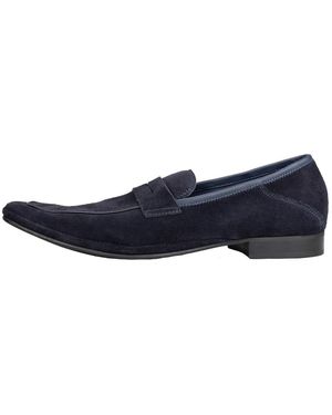 Cinque ACC 52126-10 Cipaolo Herren Slipper Loafer Leder Suede - Blau