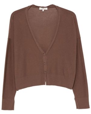 Antonelli Gebreide Cardigan - Bruin