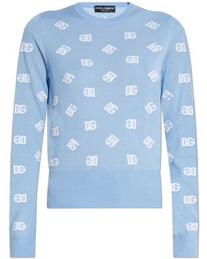 Dolce & Gabbana Round-Neck Knitwear - Blu