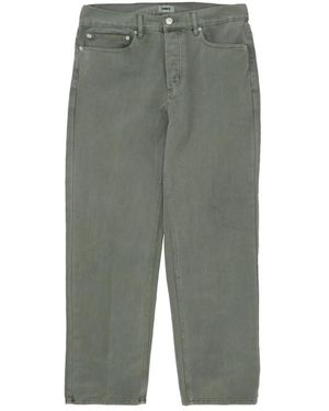 Obey Werkspijkerbroek Met Logosluiting - Grijs