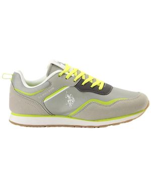 U.S. POLO ASSN. Gelbe Print Slip-On Sneakers - Grün