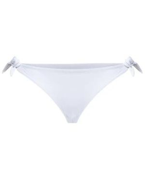 Brunello Cucinelli Badmode ,Wit ,Techno-Jersey Bikinibroekje Met Monili