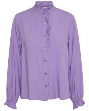 Cream Overhemden ,Paars ,Blouses & Shirts