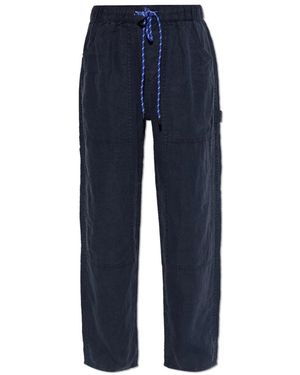 Rag & Bone Broeken ,Blauw ,Linnen Loose-Fit Linnen Broek