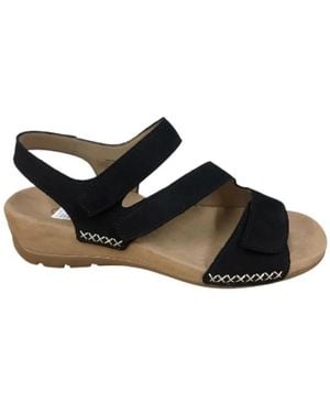 Gabor Flat Sandals - Noir