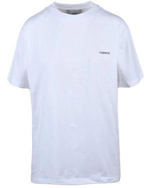 Coperni T-Shirt Van Katoen Met Uitsnijding - Blauw
