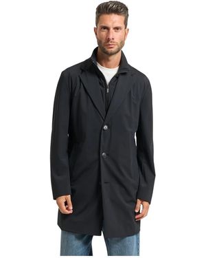 HUGO Single-Breasted Coats - Negro