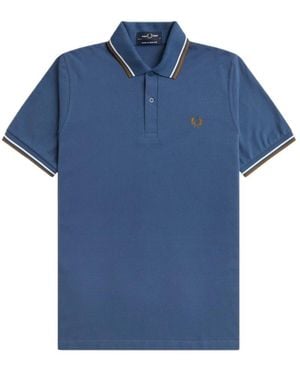 Fred Perry Tops ,Blauw ,Katoen M12 Polo
