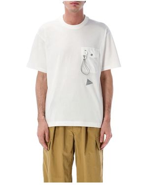 and wander Pocket Tee - Wit