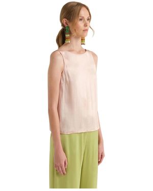 Maliparmi Sleeveless Tops - Metallic