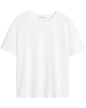 TOTEME Tops ,Wit ,Katoen Klassiek T-Shirt