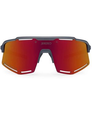 Briko Sharp Lite Grauer Fiord Helm - Rot