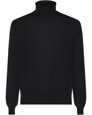 Mauro Ottaviani Wollrollkragenpullover - Schwarz
