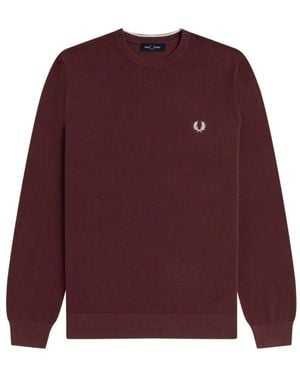 Fred Perry Round-Neck Knitwear - Paars
