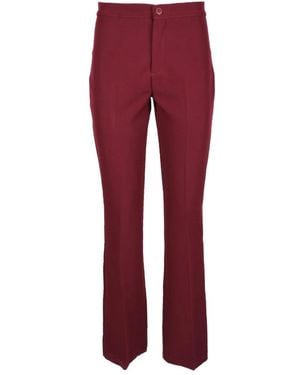 Think! Broeken ,Rood ,Polyester Polyester Elastaan Broek