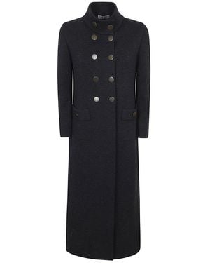 Charlott Double-Breasted Coats - Negro
