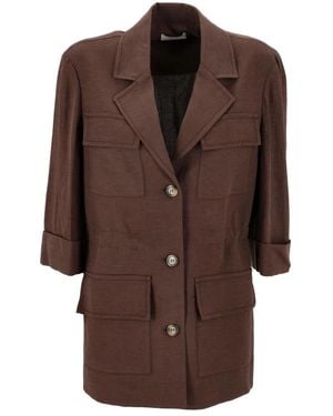 Dixie Dunkelbrauner Damenblazer