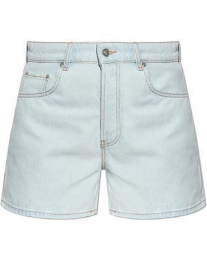 Anine Bing Dalton Denim Shorts - Blauw