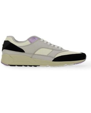 Saint Laurent Schoenen ,Veelkleurig ,Leer Bump Low-Top Panel Sneakers - Groen