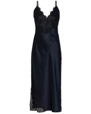 Anine Bing Kleedjes ,Zwart ,Polyester Judy Dress