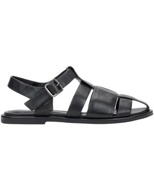 ESTRO Flat Sandals - Black