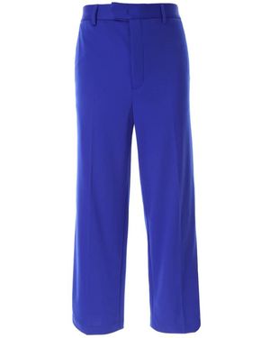 MSGM Straight Trousers - Blue