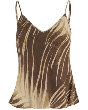 Just Cavalli Sleeveless Tops - Brown
