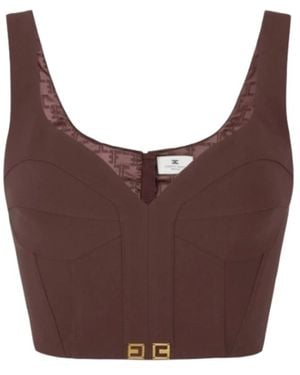 Elisabetta Franchi Sleeveless Tops - Viola