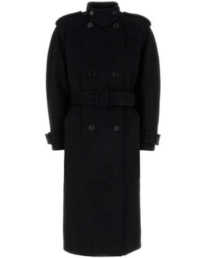 Chloé Double-Breasted Coats - Negro
