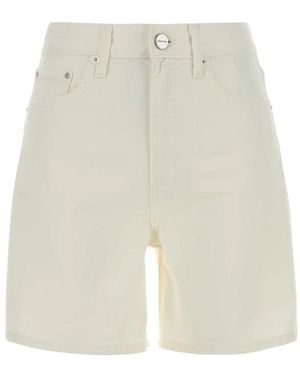 Anine Bing Denim Shorts - White