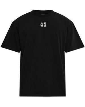 44 Label Group Bedrukte T-Shirt - Zwart