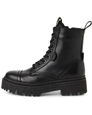 Tamaris Lace-Up Boots - Black